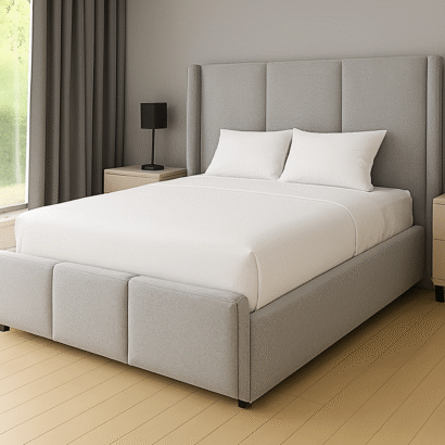 York plush velvet bed frame