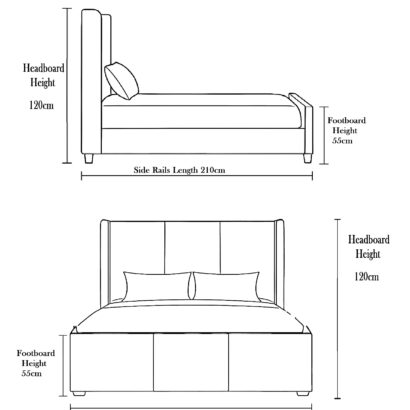 york plush velvet bed frame