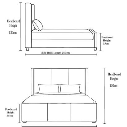 york plush velvet bed frame